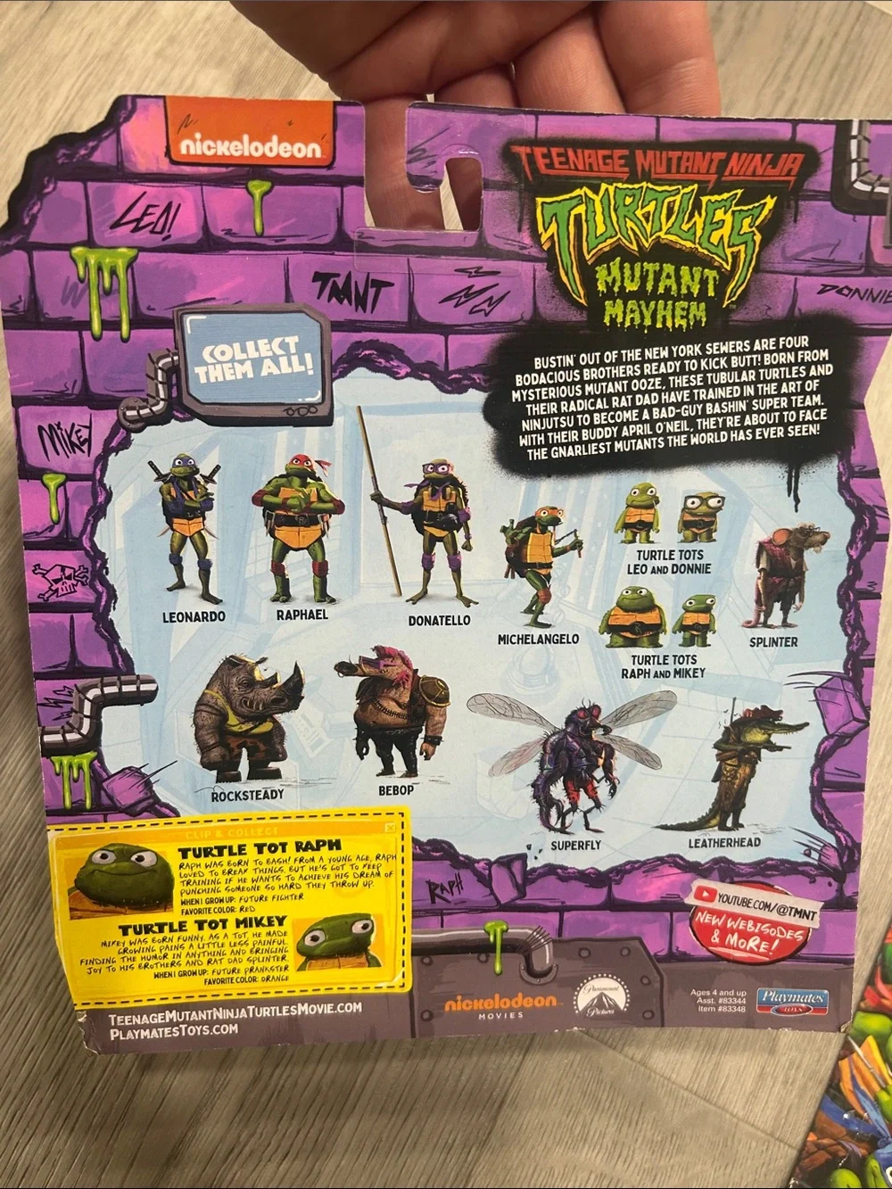 Teenage Mutant Ninja Turtles Mutant Mayhem Turtle Tots Action Figures NWT